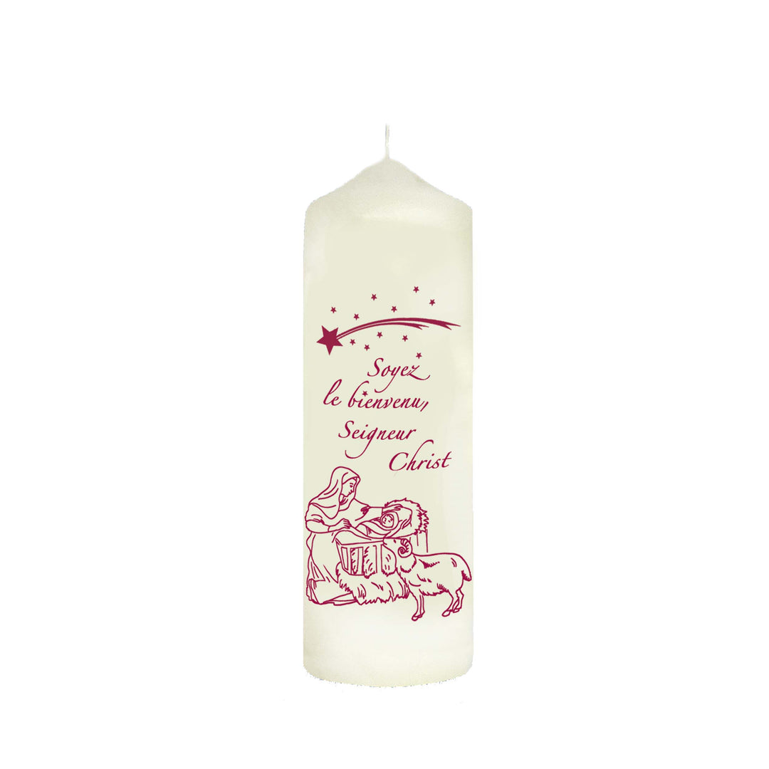Bougie de Noël 160x60 mm avec coffret cadeau W 07