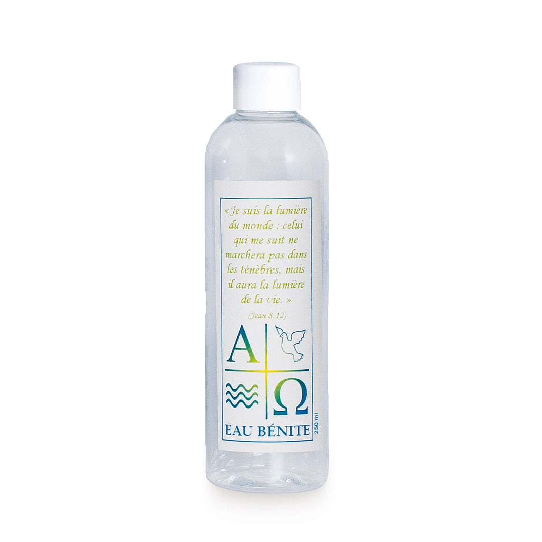 Bouteille d'eau bénite 250 ml Alpha et Omega