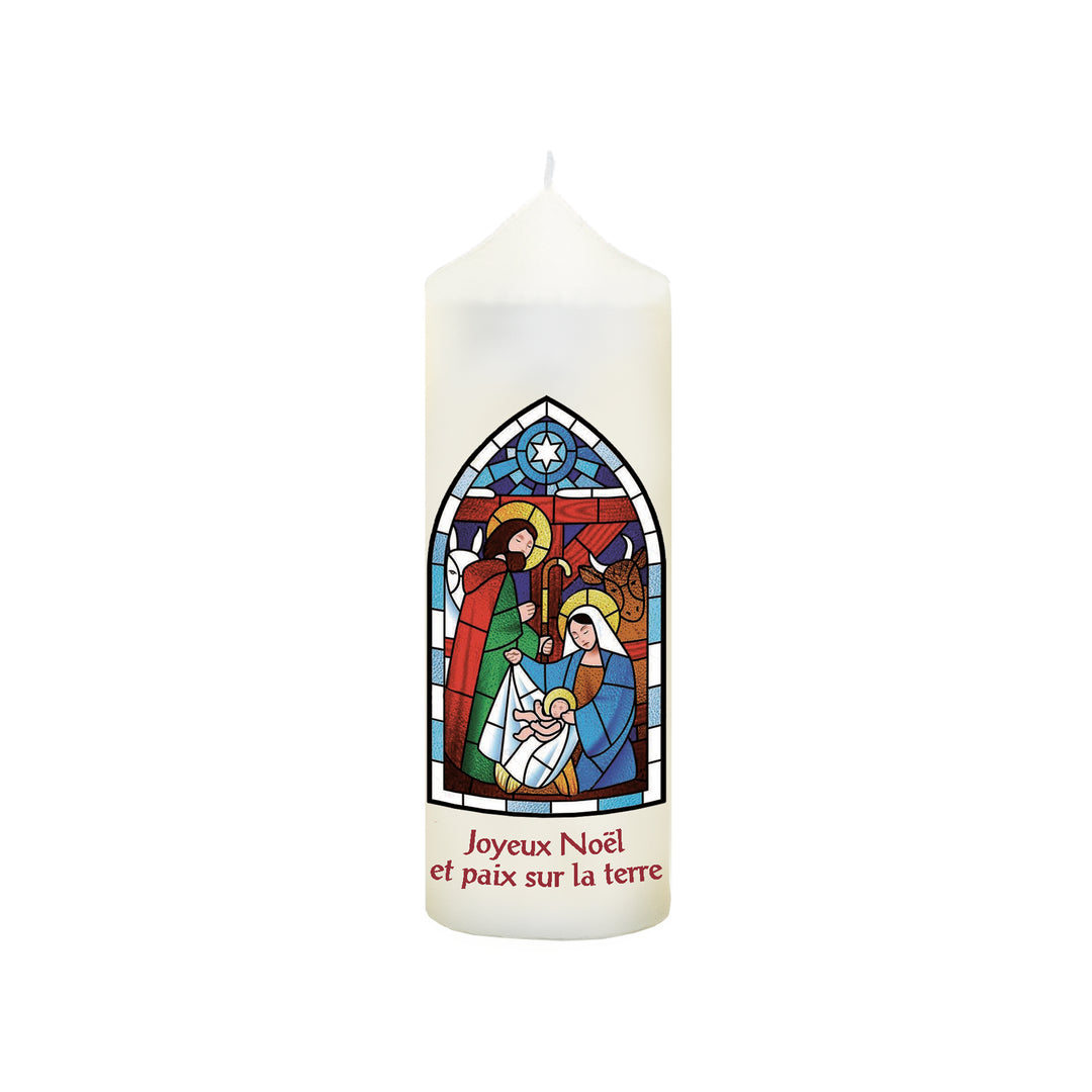 Bougie de Noël 160x60 mm avec coffret cadeau W 23
