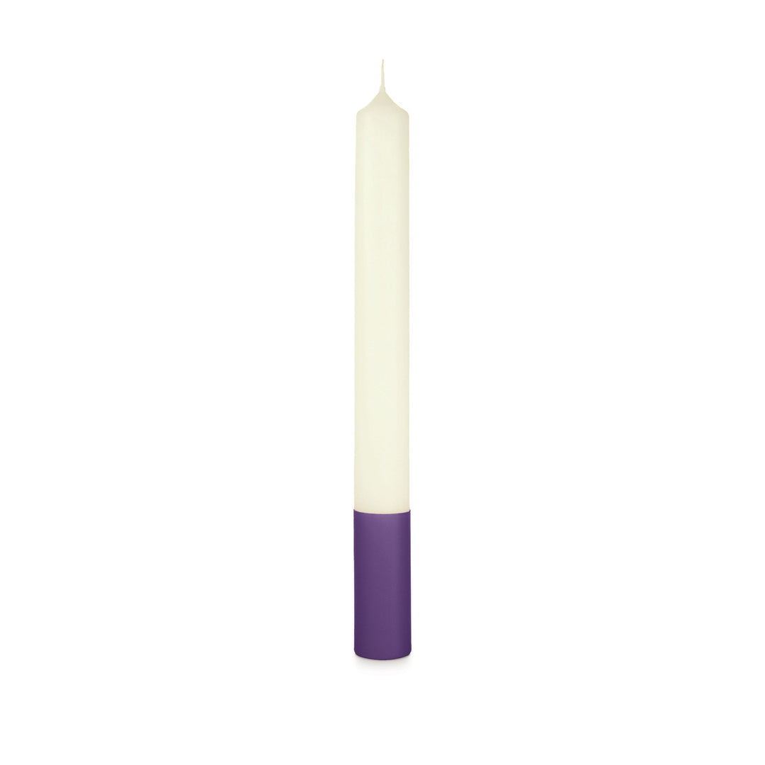 Bougies d'autel 10% cire d'abeille avec base violette en qualité RAL différentes tailles