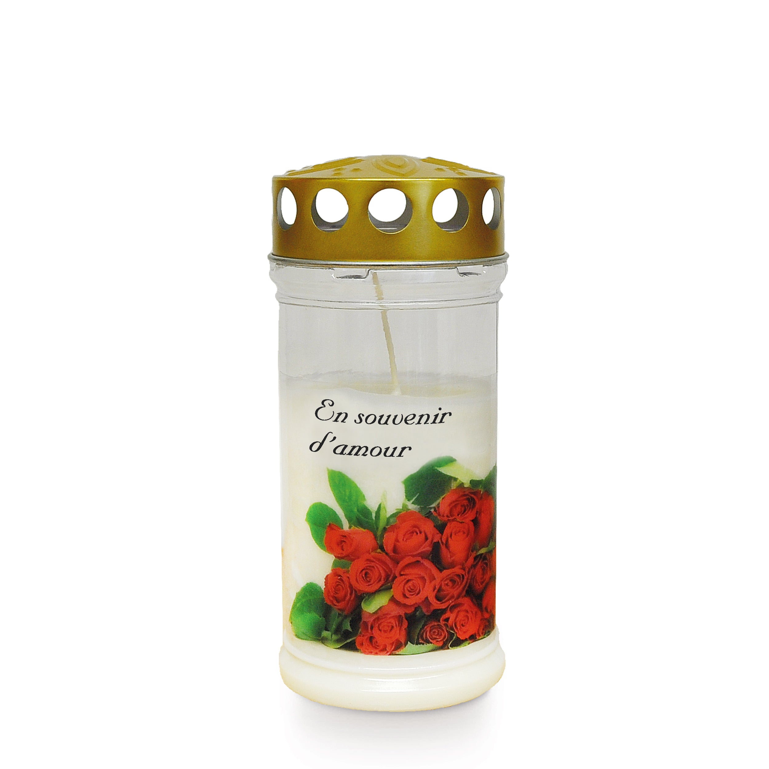 Bougies De Cimetière Rouges KRISTEN - Lot De 20 - Longue Durée (168 H) - Cire Végétale - Funéraires