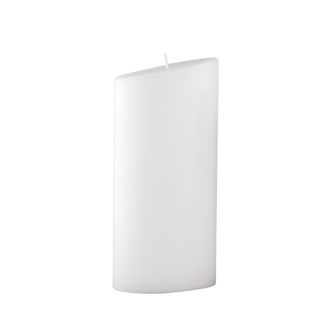 Ovale Kerze 230x90x60 mm in Weiß oder Elfenbein