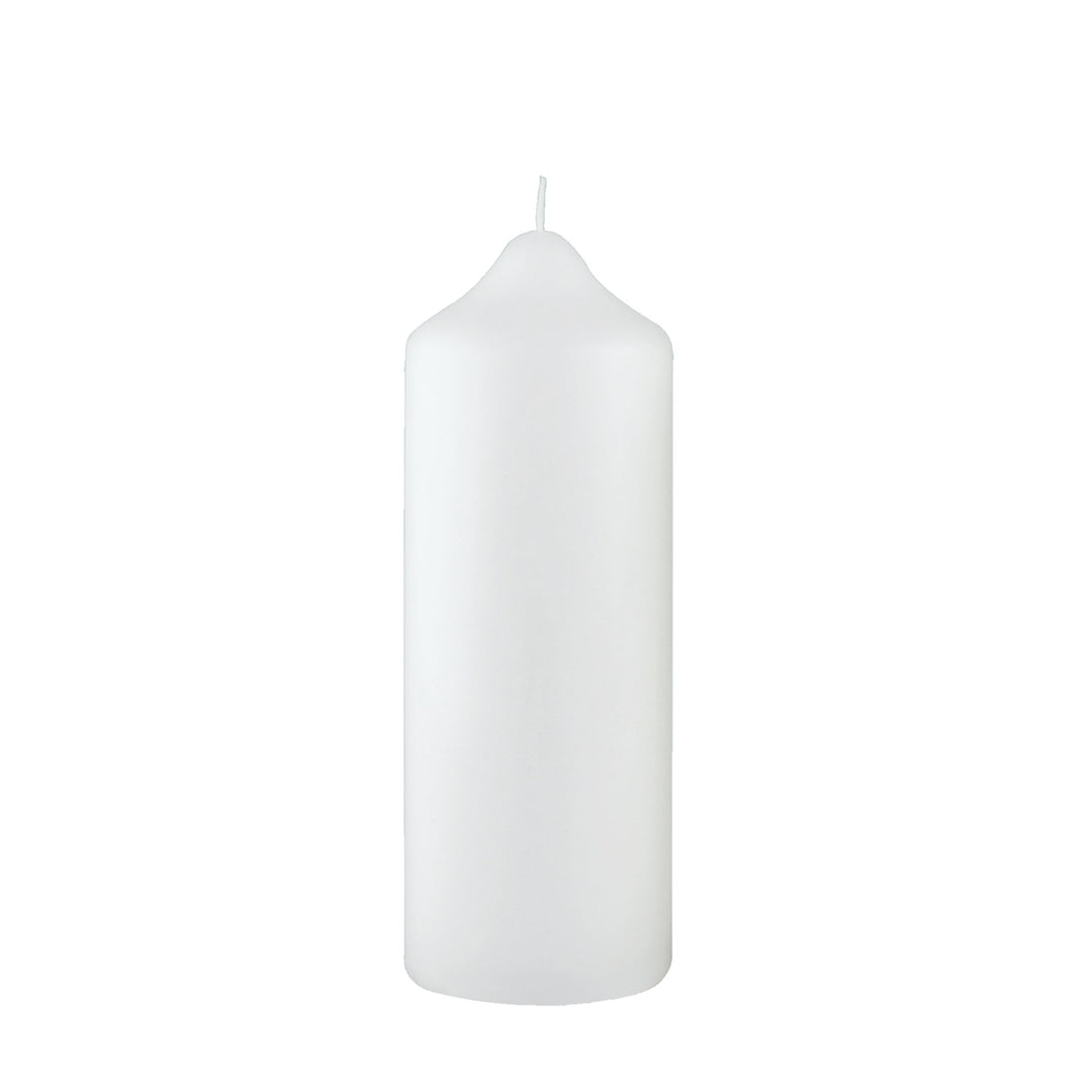 Weiße oder elfenbeinfarbene Kerze Ø 70 mm Länge Ihrer Wahl