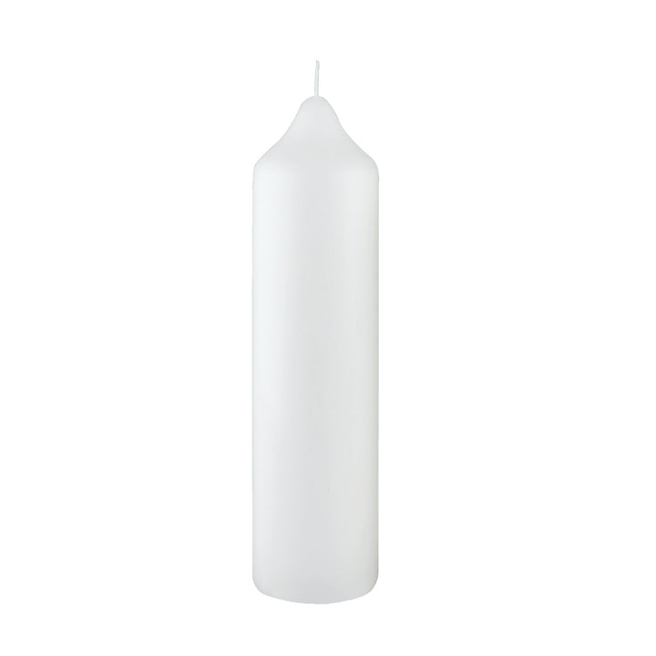 Weiße oder elfenbeinfarbene Kerze Ø 50 mm Länge Ihrer Wahl