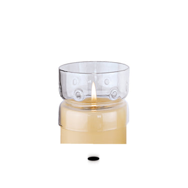 Coupe vent verre cylindrique pour bougies permanentes Bach Ø au choix