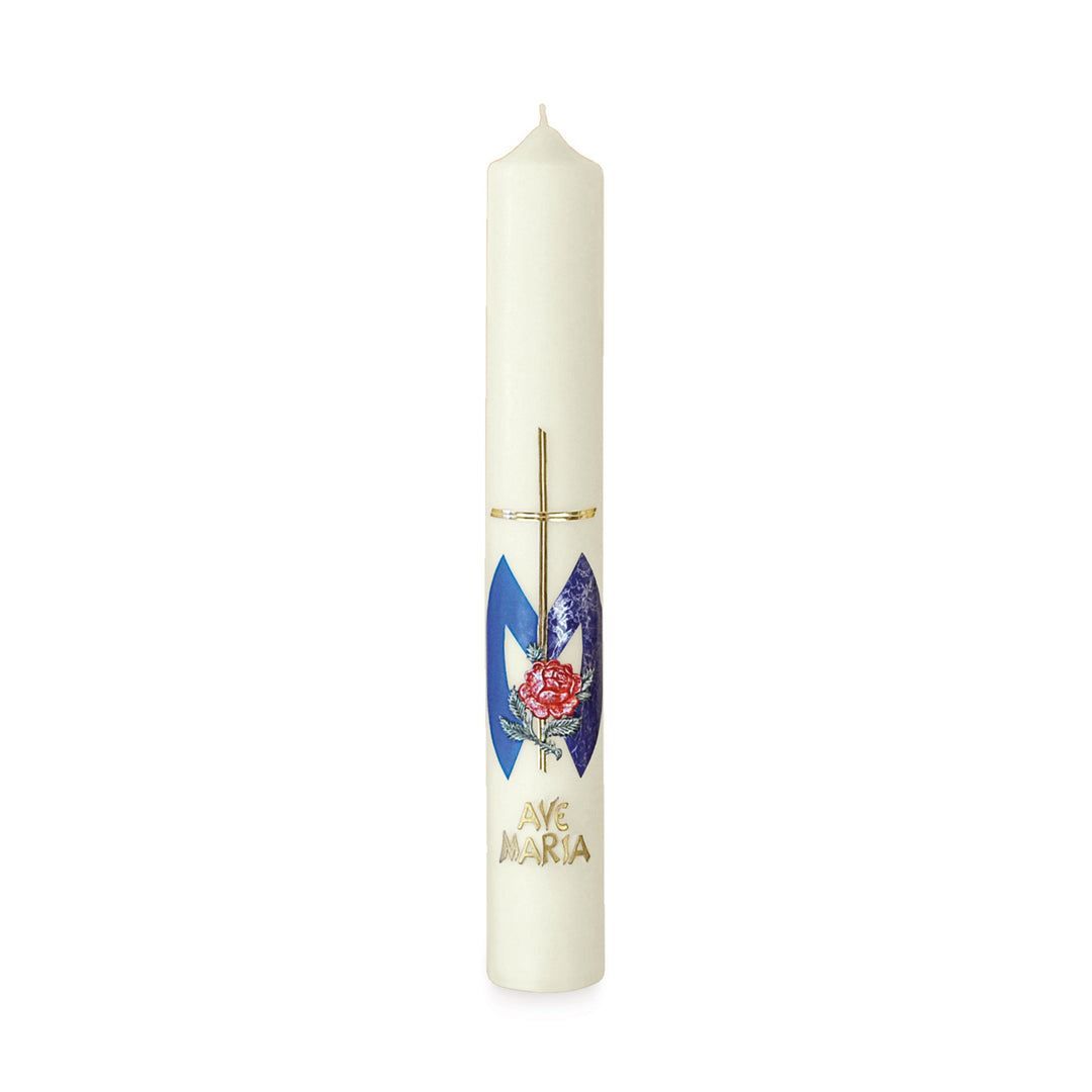 Von Hand dekorierte Marie-Kerze V 04 Größen zur Auswahl