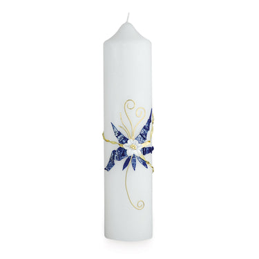 Geschenkkerze 265x60 mm G 04 von Hand dekoriert