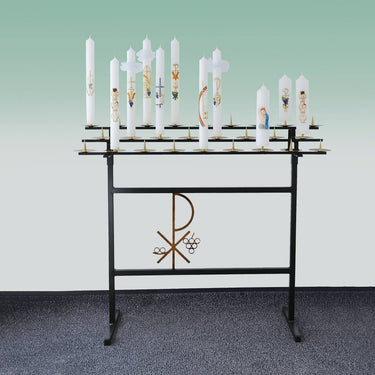 Table à bougies de communion pour 34 bougies