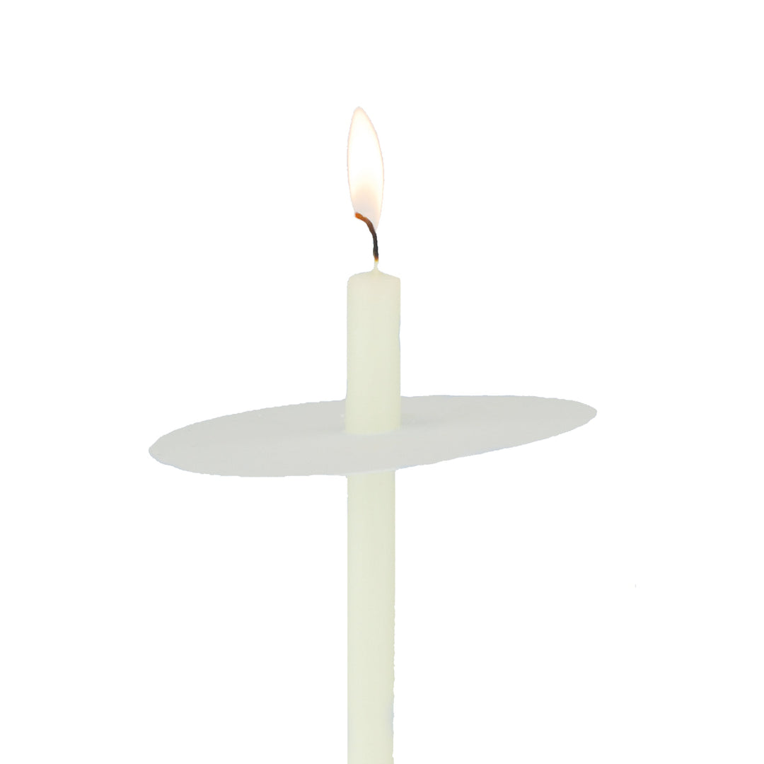 Runder Tropfenfänger aus Pappe für Kerzen mit einem Durchmesser von 9 mm