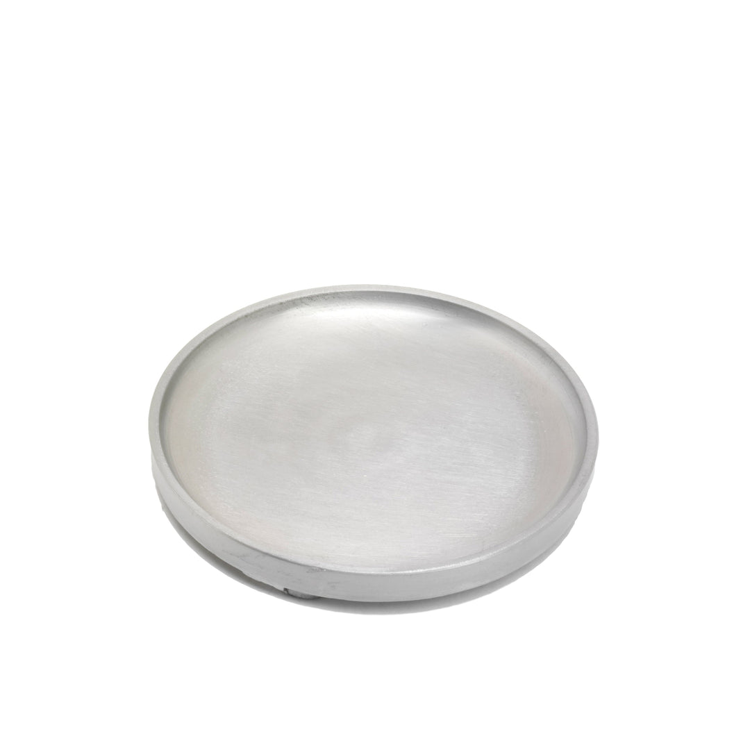 Assiette à bougie ronde aluminium mat Ø 10 cm n° 4