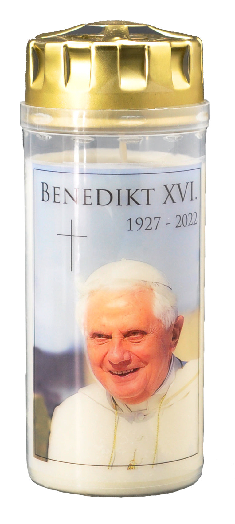 Memoriam-Nachtlicht von Papst Benedikt XVI. Motivlampe Nr. 56 PB 13