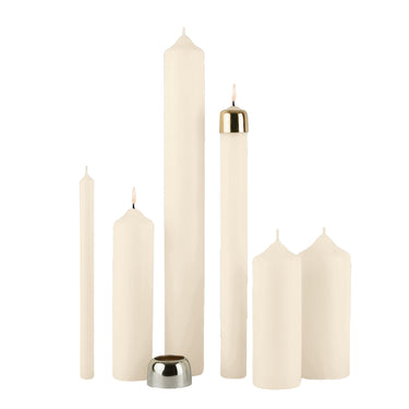 Bougies d'autel 10% cire d'abeille Longueur : 1200 mm Ø au choix